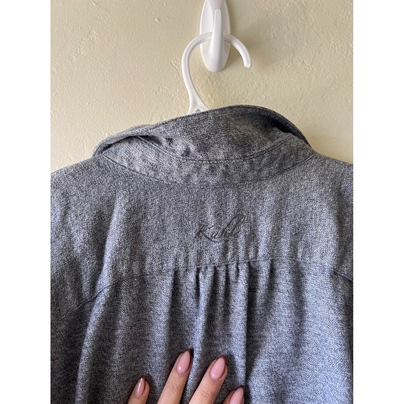 women's kuhl long sleeve gray button up - Picture 5 of 6